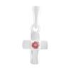 Silver Cross with Ruby ​​0.069ct (2151692)