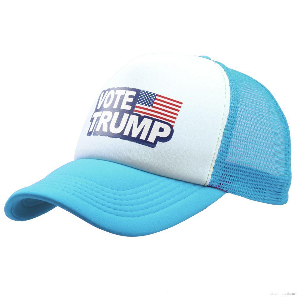 Trump Vote Presidential Election Retro Summer Truck Adult Net Hats Unisex Cap