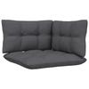 Vidaxl 2-Osobowa Sofa Ogrodowa Z Antracytowymi Poduszkami, Sosnowa