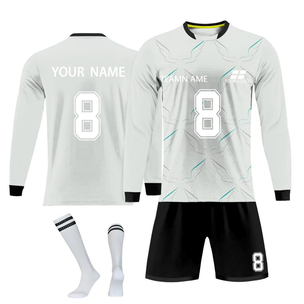 Комплект персонализированных рубашек для мужчин и девочек с именем и номером, футбольные майки на заказ для мальчиков, тренировочный костюм