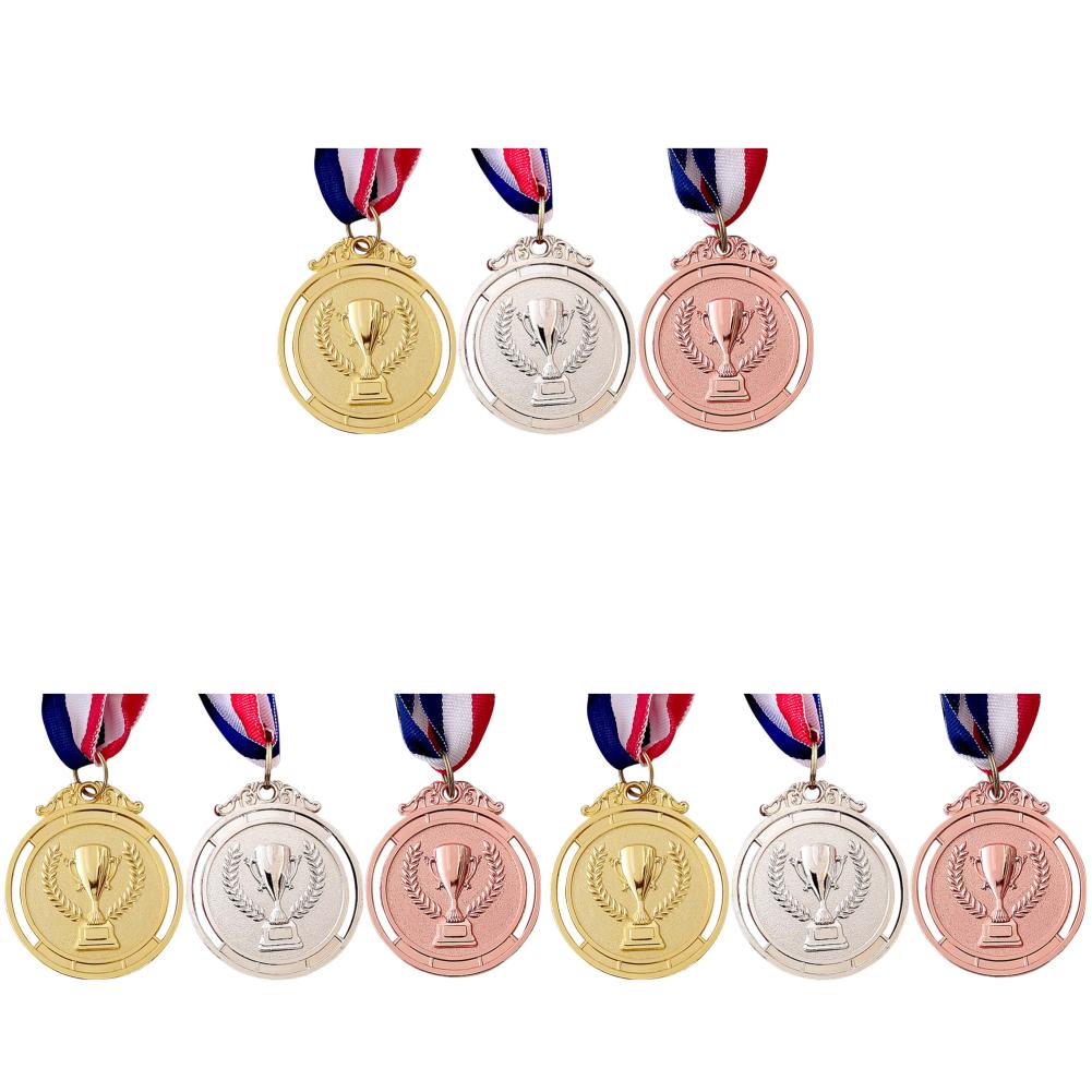 1/3/5 Набор золотых серебряных бронзовых медалей Набор наградных медалей Классные награды Цинковый сплав Награды за спортивные школьные соревнования