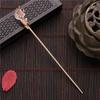 Chinese Style  Vintage Hair Chopsticks Hairpins Women Elegant Hair Stick Korean Metal Glaze  Woman Hair Clip Accessories Jewelry