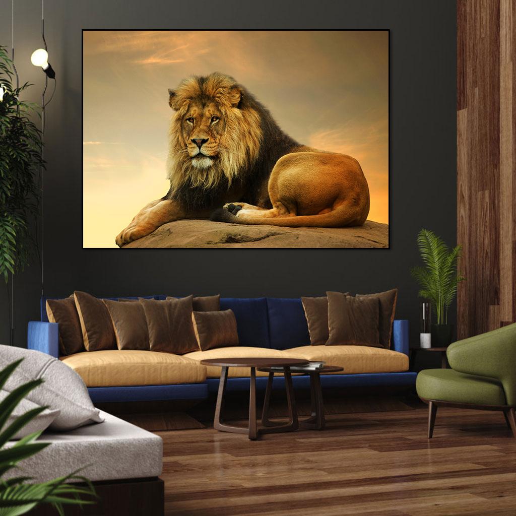Современные животные Лев холст картины плакаты и принты настенные художественные картины для гостиной спальни украшения дома