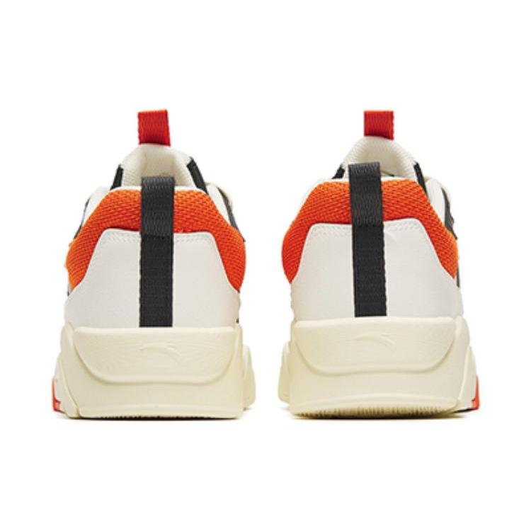 Anta Flame 3.0 Легкая амортизация Низкие кеды для скейтбординга Мужские Бело-оранжевые 112248089-3