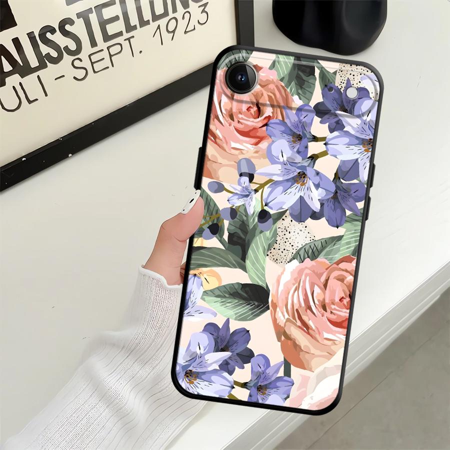 Красивый чехол с цветами для Apple iPhone 17 Pro Max 13 14 11 15 Pro 7 8 16 Air XR XS MAX 12 Funda Чехол для телефона