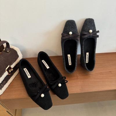 Французские туфли на толстом каблуке серого цвета, одинарные, для ношения с юбкой, вечерние туфли, женская обувь 2025 весна и осень, на среднем каблуке, Мэри Джейн, туфли Мао Мао