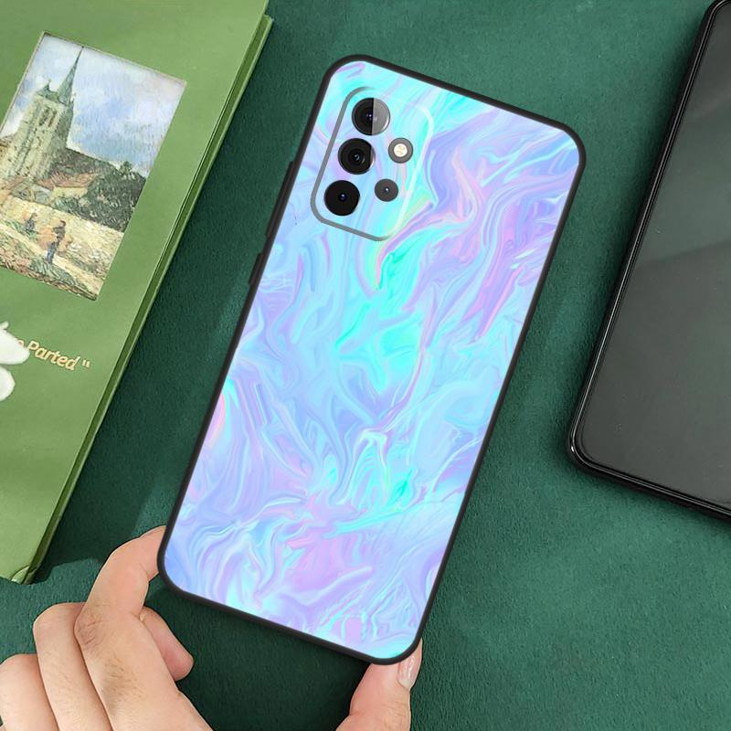 Голографический радужный чехол для Samsung Galaxy A54 A12 A22 A32 A52 A72 A52S A14 A70 A51 A71 A33 A53 A73