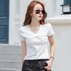 Летняя тонкая футболка с круглым вырезом, пуловер, женские топы с короткими рукавами