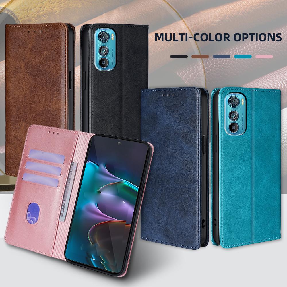 Магнитный чехол-кошелек для Motorola Edge 30 20 S Pro Neo Fusion Lite Plus 2022 кожаный чехол-книжка для мобильного телефона с подставкой