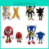 Cute 30cm Sonic Tails Plush Shadow The Hedgehog Knuckles Toy Super Sonic Soft Plush For Comfortable Snuggles