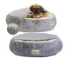 Dog Bed "Fluffy: SHAGGY Hair, Light Gray Color, 3 SIZES, Soft Hair