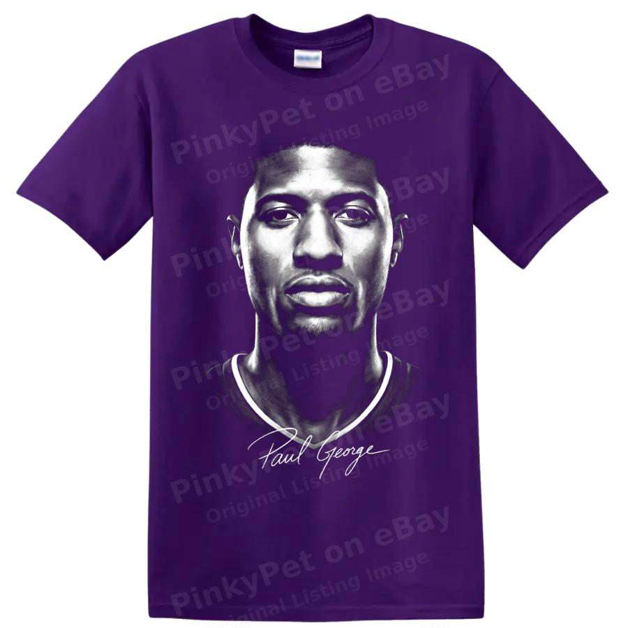 Paul George Basketball Player Portrait T Shirt Sports Fan Graphic Tee Gift Art