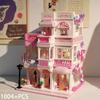 City Series Mini Street View Flower Bouquet Hotel MOC Restaurant Micro Building Blocks Toys Bridal Shop Diamond Bricks Model
