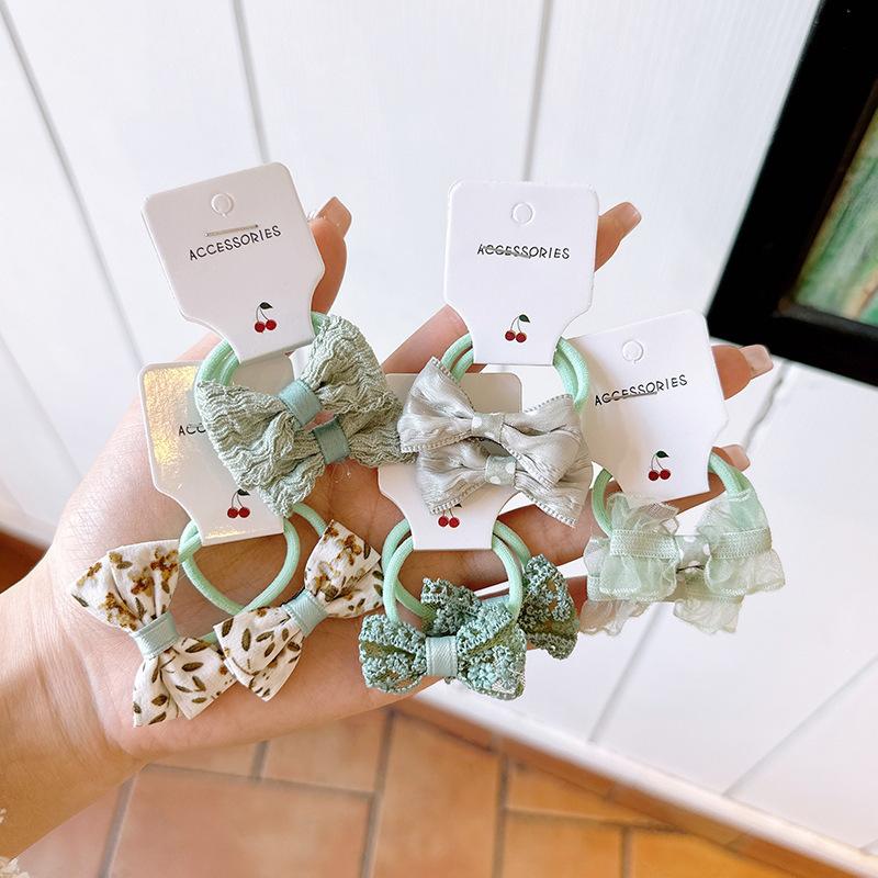 5Pair Cute Hair Band for Girls Sweet Pricess Fashion Hair Rope for Toddler Girl Lovely Elastic Hair Band Baby Headwear