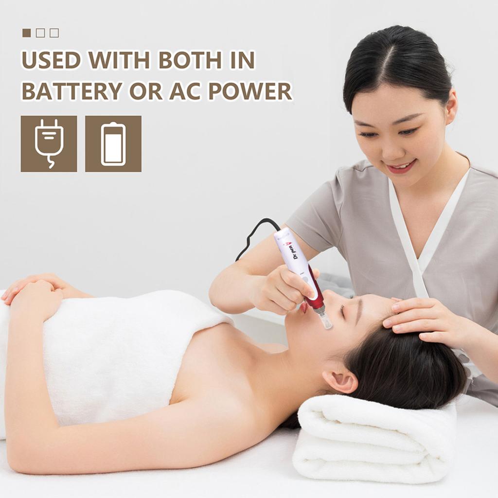 Wirelessly Rechargeable Dermapen Micro Needling Pen Efoliate Shrink Pores Mesotherapy Auto Micro