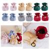 10 шт. Бархатный мешочек на завязках, мешочки для упаковки свадебных подарков, мешочек для угощений на день рождения для конфет, шоколада, ювелирных изделий