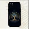 Чехол для телефона "Древо Жизни Космос" для iPhone 16,15,14,13,12,11, Pro, X, XS, Max, XR, Plus, Mini Мягкий Черный Чехол