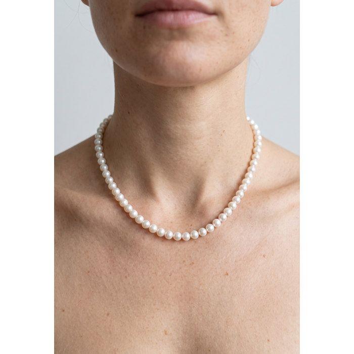 Collier - PEARLS &amp; COLORS - Pearls &amp; Colors - Perle d'eau douce 6-7 mm - Perle blanche - Argent 925