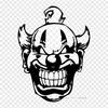 Clown Iron On Heat Transfer Printing Vinyl Patches Sticker for Clothes DIY Appliques Washable Patches