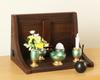 Mini Buddhist Altar [Stage Two] Open Type Walnut Color for Home Memorial Service