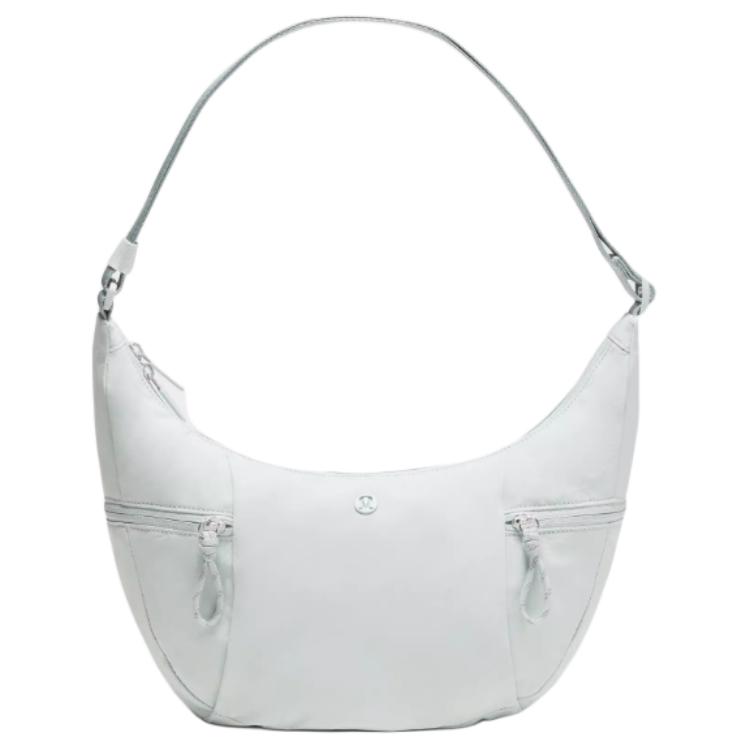 Lululemon Slouchy 6L Brand Logo Nylon Crossbody Shoulder Bag Women bags Pale-Green LU9CACS-4