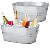 Metal Galvanized Tub 15L Drink Bucket High Quality Ice Bucket  Parties