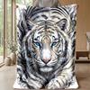 Tiger Spirit Artwork 1 Theme blanket Lightweight Warm Flannel Blanket Decorative Throw Blanket for Home Decoration