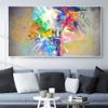 Nordic Modern Fashion Abstract Art Printing Canvas Painting Color Light Bulb Poster Living Room Corridor Home Decoration Mural No Frame