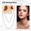 Rinntin Solid 925 Sterling Silver Italian 1 .3 /1 .5 /2 .0mm Circle Rolo Link Chain Necklace For Women Trendy Chain Jewelry Sc61