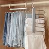 Multifunctional Stainless Steel Goose Pants Rack for Home Storage Pants Folding Pants Clip Stretchable Pants Hang
