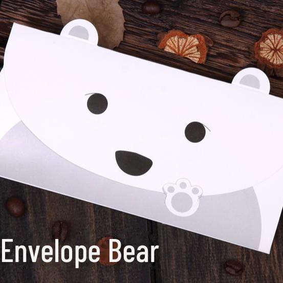 Детская поздравительная открытка с мультяшными животными и конвертом на День благодарения, день рождения или праздник