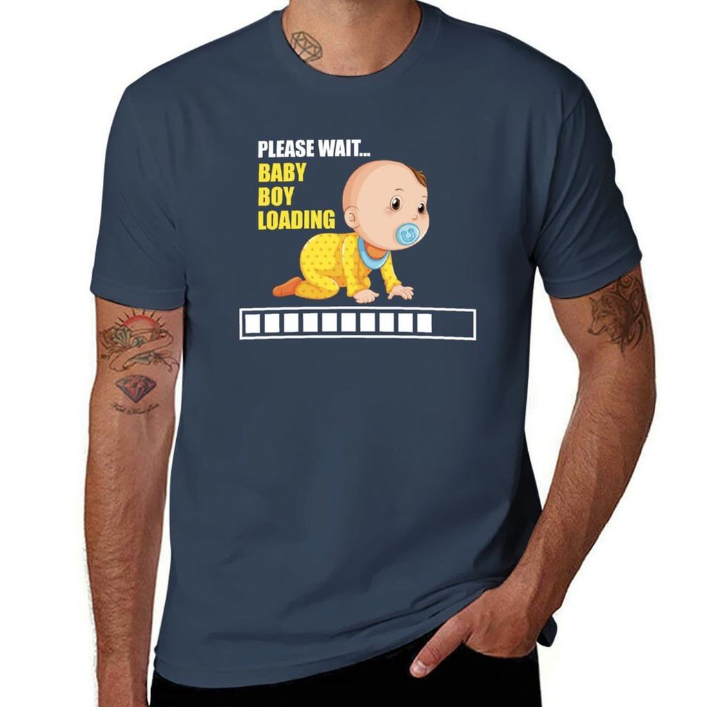 Please Wait Baby Boy Loading Tshirt Unisex T Shirt Summer Tshirt