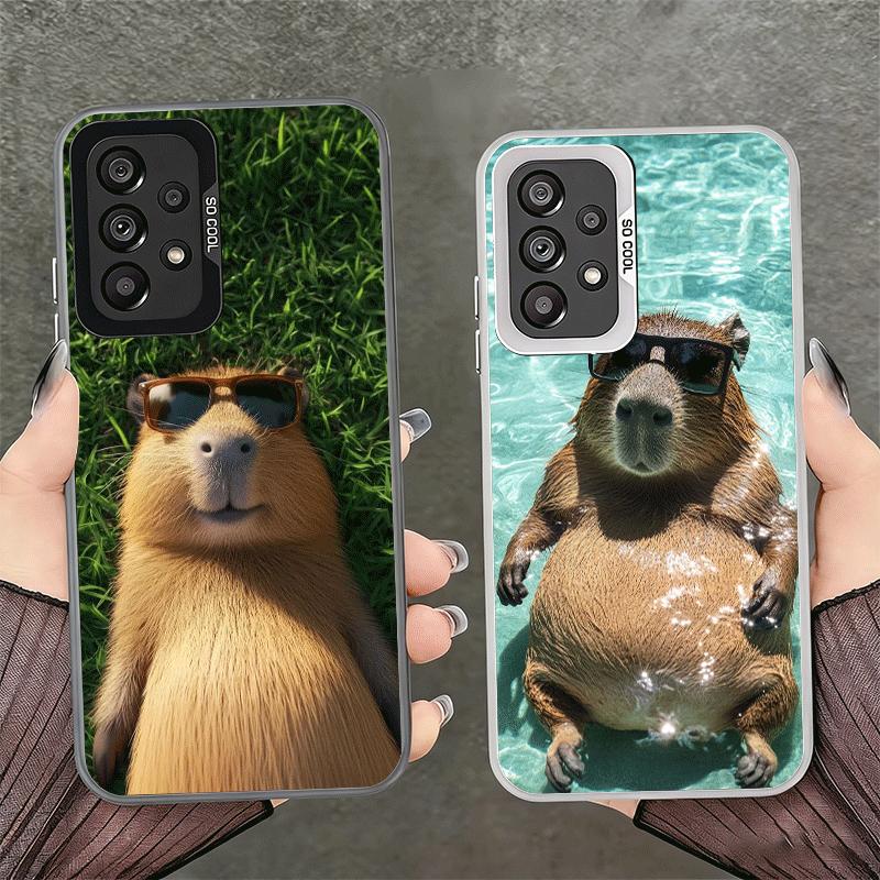 Animal Capybara Cute Shockproof Phone Case for Samsung A17 A16 A15 A14 A37 A57 A36 A56 A26 A35 A55 A25 A34 A54 A24 A13 A23 A33 A
