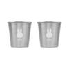 Kitchen Oil Laser Stainless Steel Miffy Simple Cup 230ml, 2 Pieces