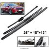 Kia Niro 2016-2024 Front & Rear Wiper Blades Set: 26"+16"+13"