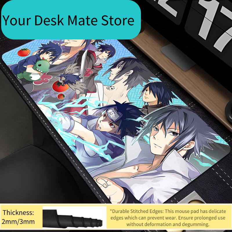 Large Mouse Pad Naruto Sasuke Office Desk Mats PC Gaming Accessories Designed specifically MousePads Laptop Keyboard Mat