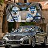Samoyed Funny Sun Visor Universal Car Windshield Sunshade - Foldable UV Block for Heat Insulation Lightweight