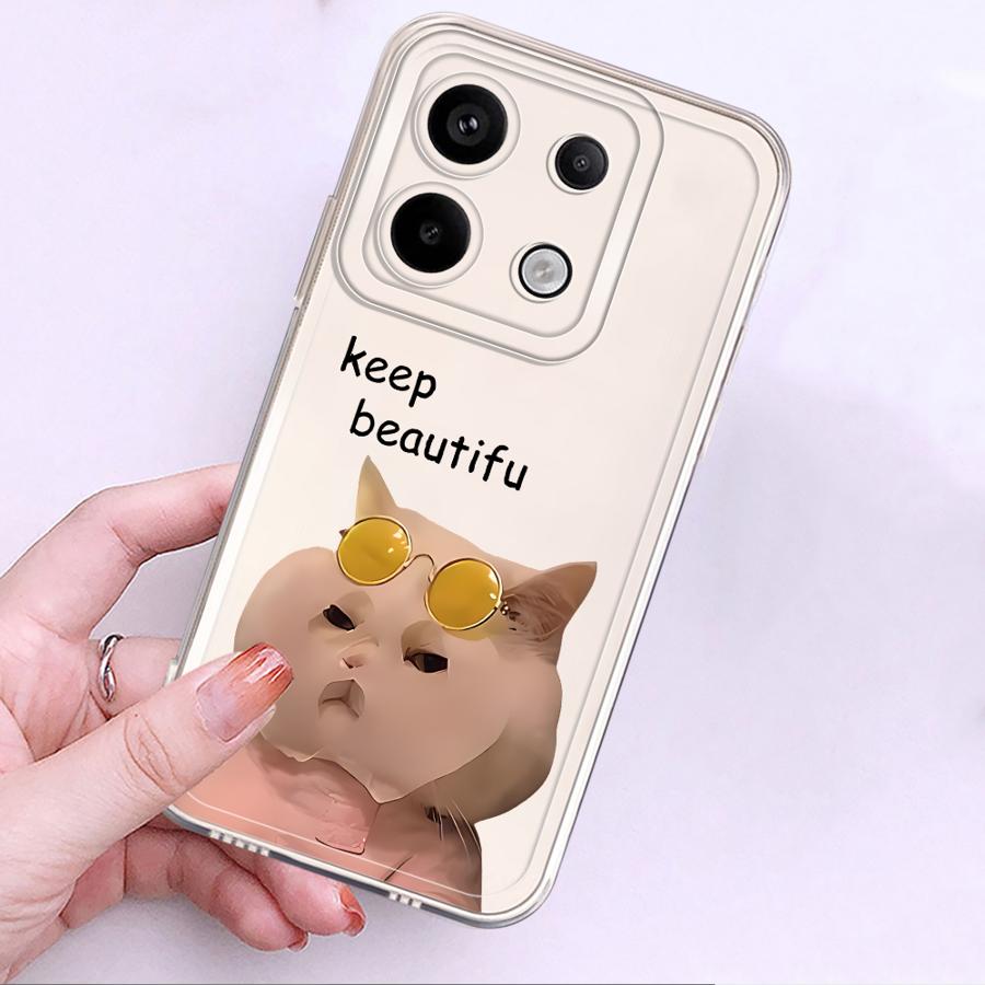Смешной Чехол-Крышка для Телефона с Рисунком Кошки и Собаки для Xiaomi Redmi Note 14 Pro Plus 11 12S 13C 11S Note 13 10S 14C 12 A4 9 10