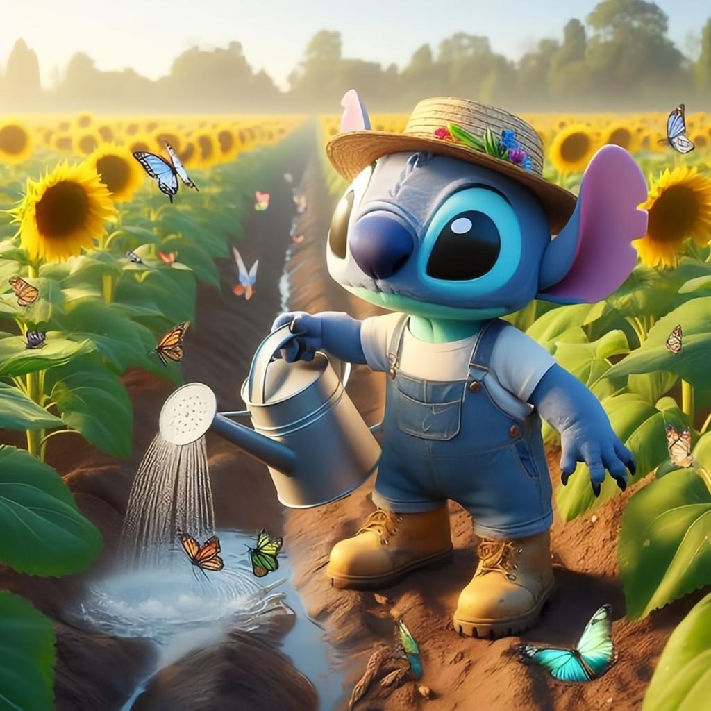 Алмазная мозаика Лило Стич Алмазная картина Вышивка стразами Картина Вышивка Мультфильм Новое поступление Ручная работа Хобби