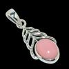 Natural Pink Opal Gemstone Handmade 925 Solid Sterling Silver Pendant 1.25" S4i73