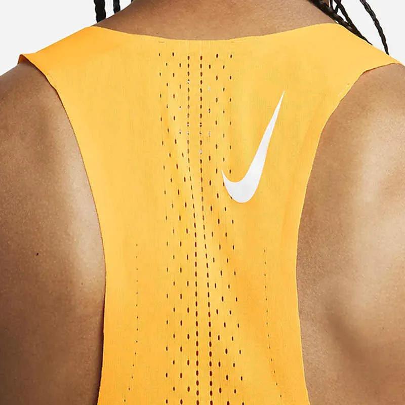 Nike Мужская майка для бега Желтая (унисекс) Майки для бега DM4625 845