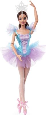barbie Кукла Signature Ballet Wishes 12 в пуантах для балерин, подарок для детей от 6 лет и старше (Брюнетка, в), Подвижный, костюм, пачка и тиара,