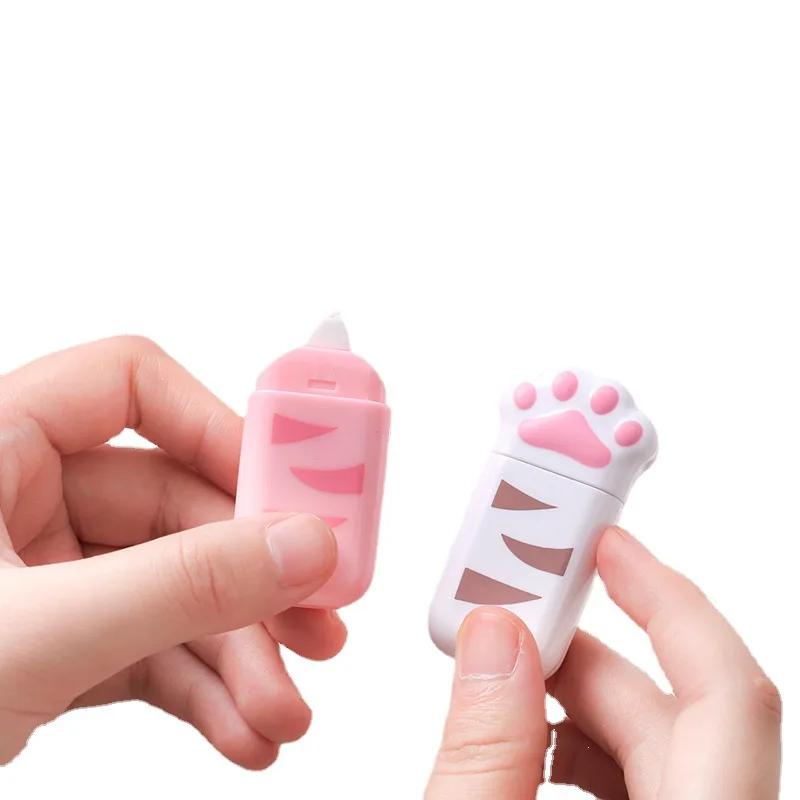 1 упаковка симпатичная корректирующая лента для девочек-кошек корректирующая лента кошачий коготь школьные принадлежности канцелярские школьные принадлежности