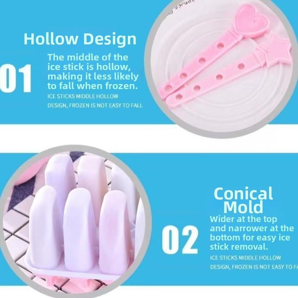 Подарки Форма для мороженого на палочке с 6 ячейками DIY Домашние контейнеры для мороженого Аппарат для приготовления мороженого на палочке Домашние формы для мороженого на палочке