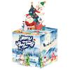 Blue Snowy Christmas Theme Party Gift Box With Paper Construction Prop Events