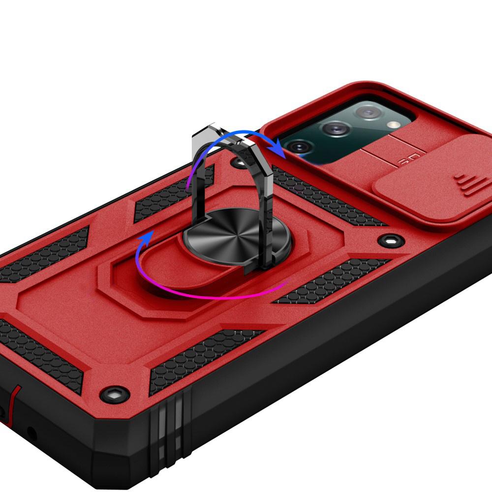 Armored case for Samsung Galaxy S20 FE, CamShield Slide, red