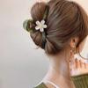 Fashion Flower Clamping Clip for Women Large Clip for Headwear Hairpin Temperament Back Spoon Pan Hair Shark Clip
