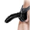 Hollow Strap-On Dildo 18 X 5.5 Cm Black - Fetish Fantasy Extreme - Harness Dildos
