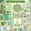 Back-to-School Panda Stationery Gift Box with Canvas Bag for Primary Students