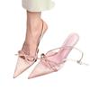 Woman Slingbacks High Heels Pumps Summer New Sexy Pointed Toe Thin High Heels Female Fashion Design Wedding Party Single Shoes